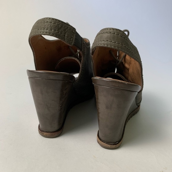 BIALA $120 Bayley Lace Up Bootie Wedges - Picture 5 of 12